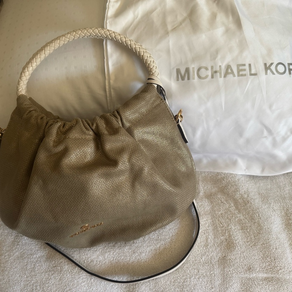 Michael Kors Metallic Gold Hobo Bag